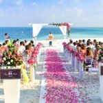 beach wedding ceremony during daytime